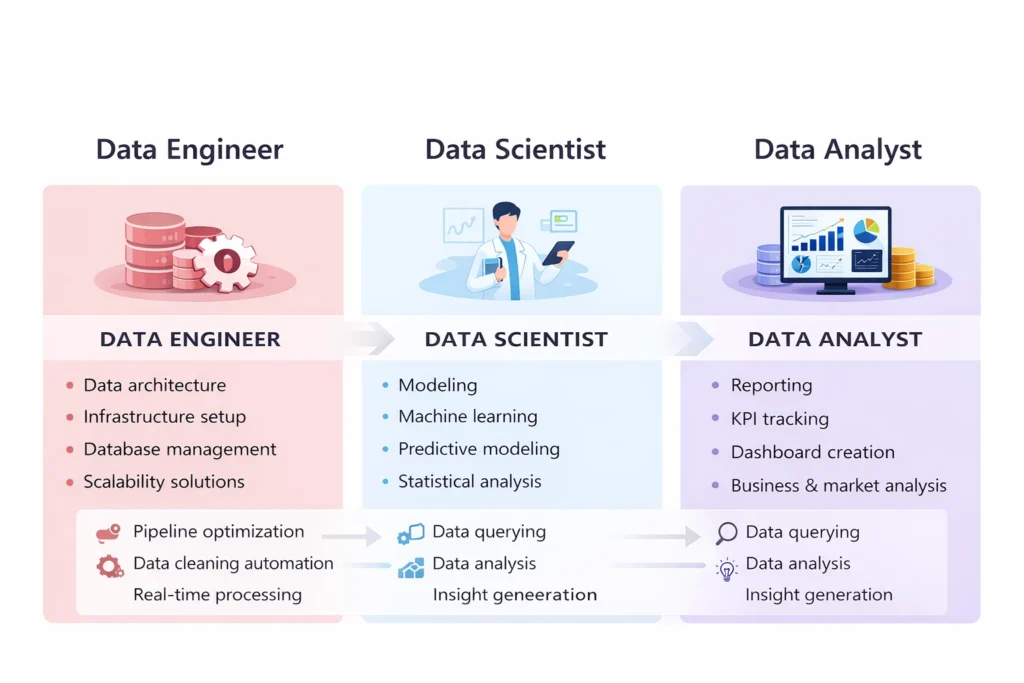 Key Differences Between Data Analyst and Data Engineer