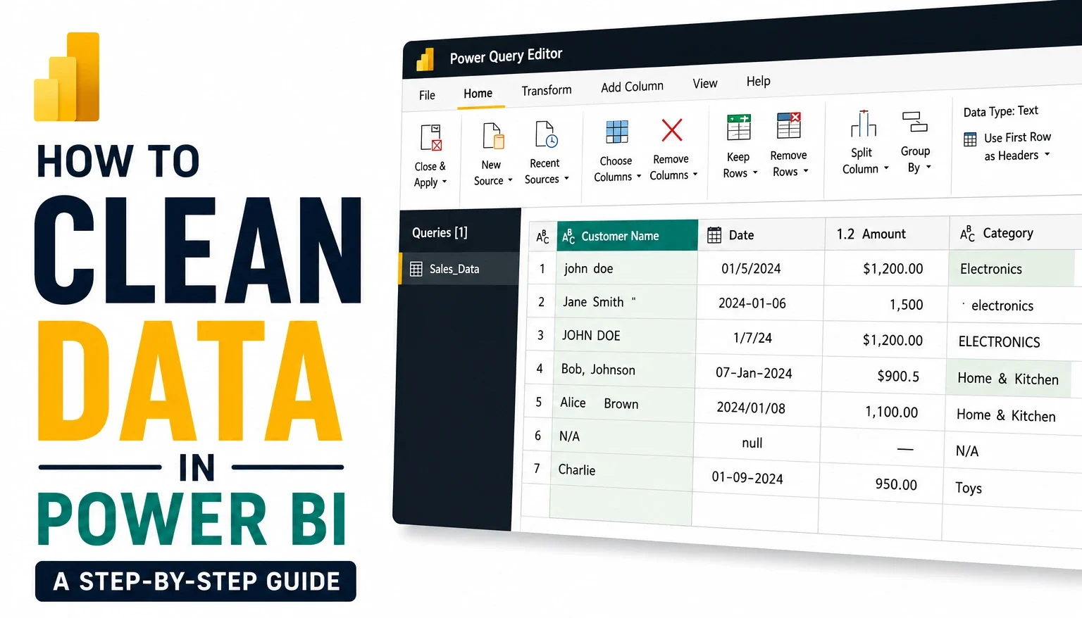 How to Clean Data in Power BI