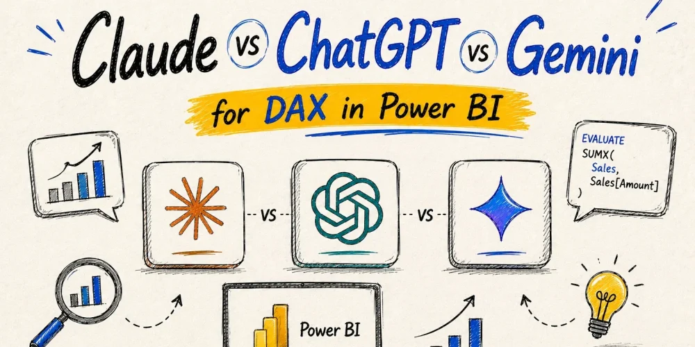 Claude vs ChatGPT vs Gemini for DAX in Power BI