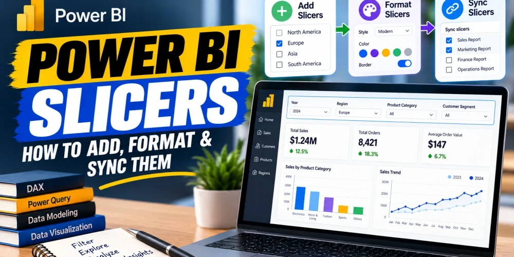 How to Add Power BI Slicers